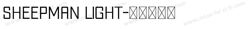 Sheepman Light字体转换